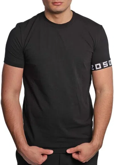 Dsquared2 T-shirt Round Neck T-shirt In Black