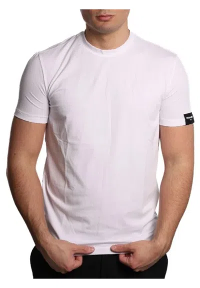 Dsquared2 T-shirt Round Neck T-shirt In White