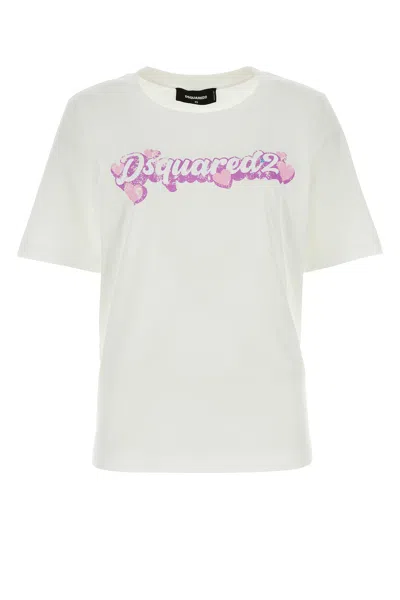 Dsquared2 T-shirt-xs Nd Dsquared Female In White