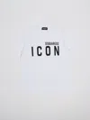 Dsquared2 Logo-print Detail T-shirt In Bianco