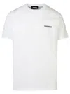 Dsquared2 White T-shirt With Lettering Logo Printed On The Chest In Cotton Man In White