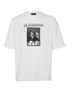 Dsquared2 Short Sleeve Crewneck T-shirt With Bold Graphic Print In White
