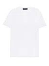 Dsquared2 Plain White Cotton T-shirt With Subtle Metallic Detail In White
