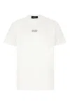 Dsquared2 White Crewneck T-shirt With Dsq2 Logo In Cotone Man In White