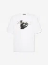 Dsquared2 Graphic Print Crew Neck Short Sleeve T-shirt In White