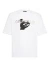 Dsquared2 Men Loose Fit T-shirt In White