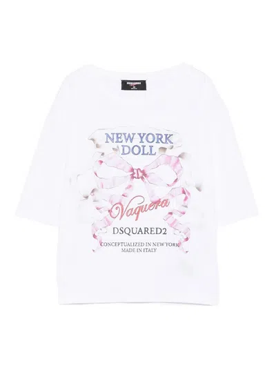 DSQUARED2 CAMISETA - BLANCO