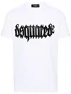 Dsquared2 Cotton D2 Gothic Loose Fit T-shirt With Rhinestones In White