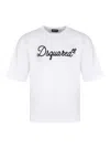 Dsquared2 T-shirt With Logo Embroidery In White