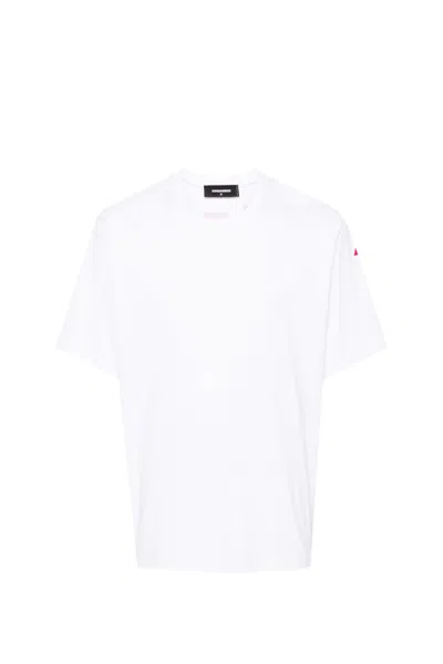 Dsquared2 Logo-print Cotton T-shirt In White