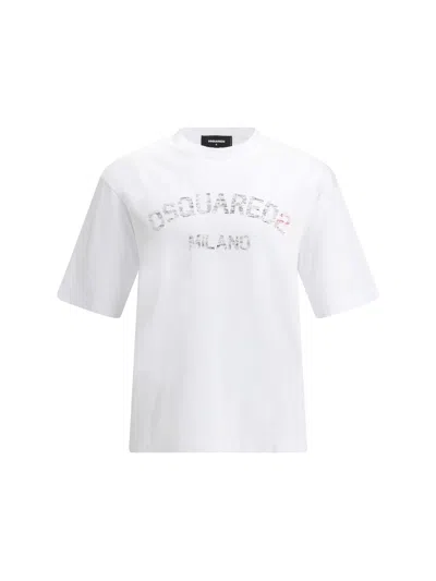 Dsquared2 Relaxed-fit Cotton T-shirt In White