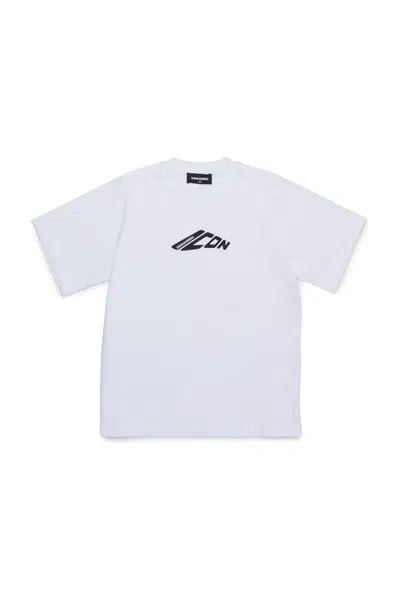 Dsquared2 T-shirt With Contrasting Logo In White