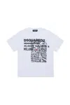 Dsquared2 T-shirt With D2 Headquarters Print In White