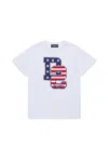 Dsquared2 T-shirt With D2 Usa Print In White
