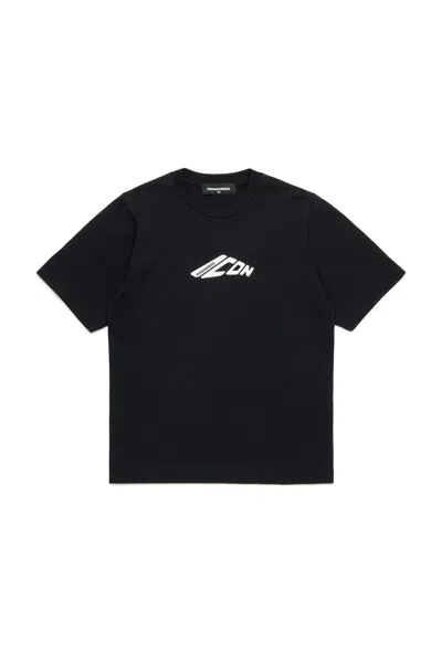 Dsquared2 T-shirt With Icon New Generation Logo In Black
