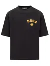 Dsquared2 T-shirt With Logo In Black