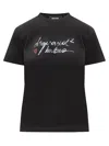 Dsquared2 Logo-embroidered T-shirt In Black