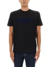 Dsquared2 Regular Fit Crew Neck Short Sleeve Top In Black