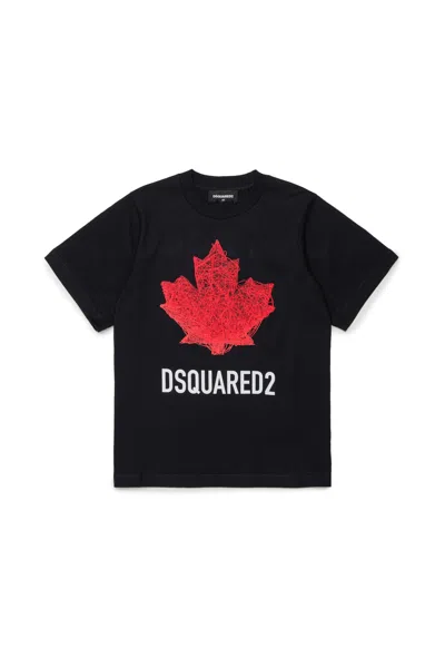 Dsquared2 T-shirt With Logo In Black