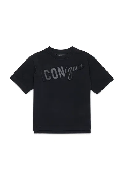 Dsquared2 T-shirt With Logo In Black
