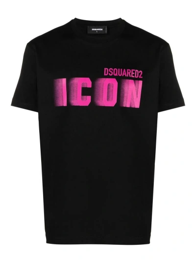 Dsquared2 T-shirt With Logo In Black