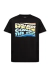 Dsquared2 T-shirt With Logo In Black
