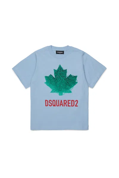 Dsquared2 T-shirt With Logo In Blue