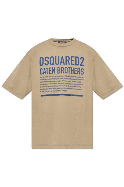 Dsquared2 T-shirt With Logo In Green