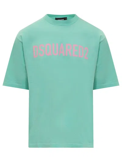 Dsquared2 T-shirt With Logo In Green