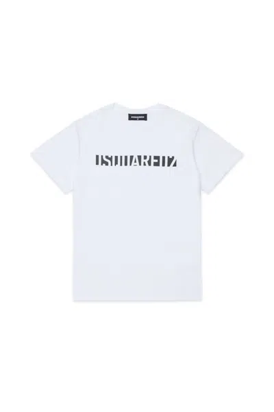 DSQUARED2 T-SHIRT WITH LOGO ON THE CHEST
