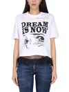 Dsquared2 Dsquared Women T-shirt With Logo In White
