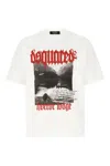 Dsquared2 Mens White Horror Lodge Graphic-print Relaxed-fit Cotton-jersey T-shirt In White