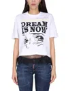Dsquared2 Dsquared Women T-shirt With Logo In White