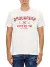 Dsquared2 Cotton Crew-neck T-shirt In White