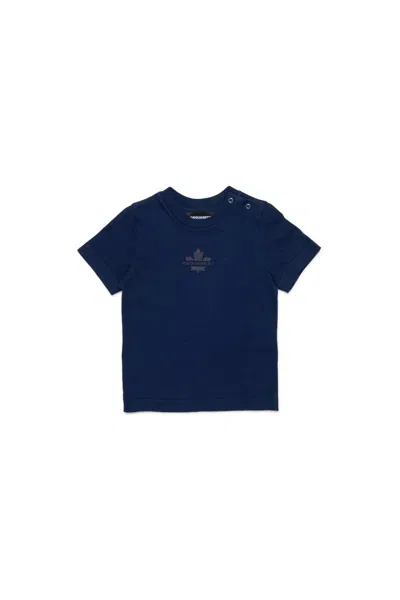 Dsquared2 Babies' T-shirt With Maple Leaf In Blue