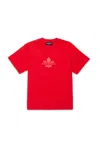 Dsquared2 Maple Leaf Crew Neck T-shirt In Red