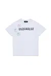 Dsquared2 T-shirt With Passport Graphics In White