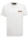 Dsquared2 T-shirt With Patch Logo . In Bianco