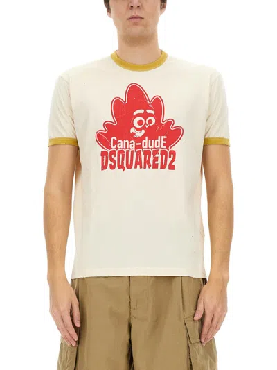 DSQUARED2 DSQUARED2 T-SHIRT WITH PRINT