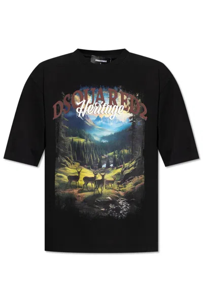 DSQUARED2 DSQUARED2 T-SHIRT WITH PRINT