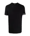 Dsquared2 T-shirt With Round Neck And Short Sleeves In Black