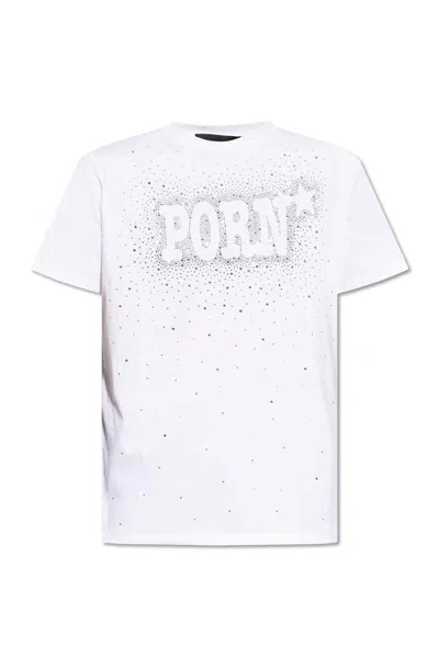 Dsquared2 T-shirt With Sparkling Crystals In White