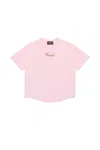 Dsquared2 Heart-appliqué Cotton T-shirt In Pink