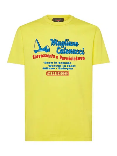 Dsquared2 T-shirt In Yellow