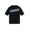 Dsquared2 Short-sleeve T-shirt With Puffy Logo In Blue