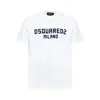 Dsquared2 White Crewneck T-shirt With Logo Lettering On The Front