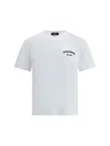 Dsquared2 Men White Crewneck T-shirt With Logo Lettering On The Front In Cotton Man