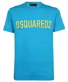 Dsquared2 T-shirt Man T-shirt Sky Blue Size S Cotton In Blue