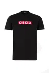 Dsquared2 D2 Logo Patch Crewneck T-shirt In Black