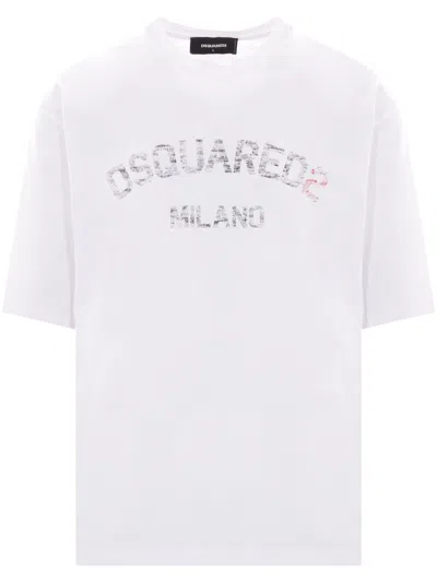 Dsquared2 Dsquared Men Printed T-shirt In White